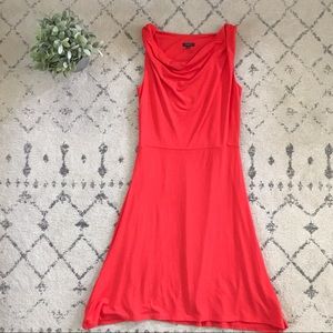 Ann Taylor red orange sleeveless dress stretch